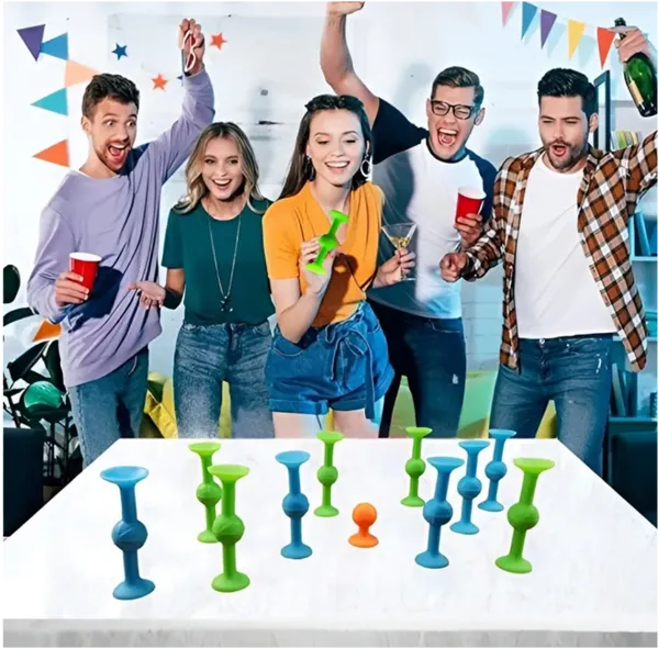 Silicon darts Game Set - Indoor, Outdoor Suction Cup Throwing Game 5 Piece and 1 Piece Target ,Small Size